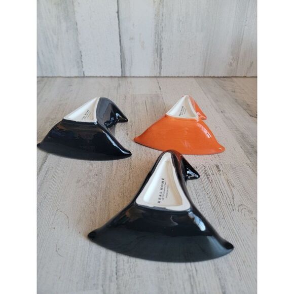 Real home ceramic witch hat Halloween bowl candy trinket set - Picture 8 of 8